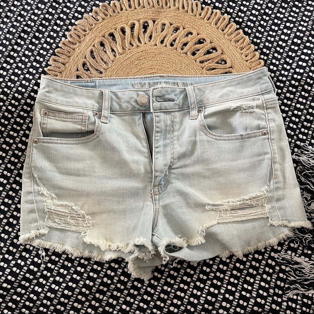 American Eagle Outfitters Light Blue Jean Shorts